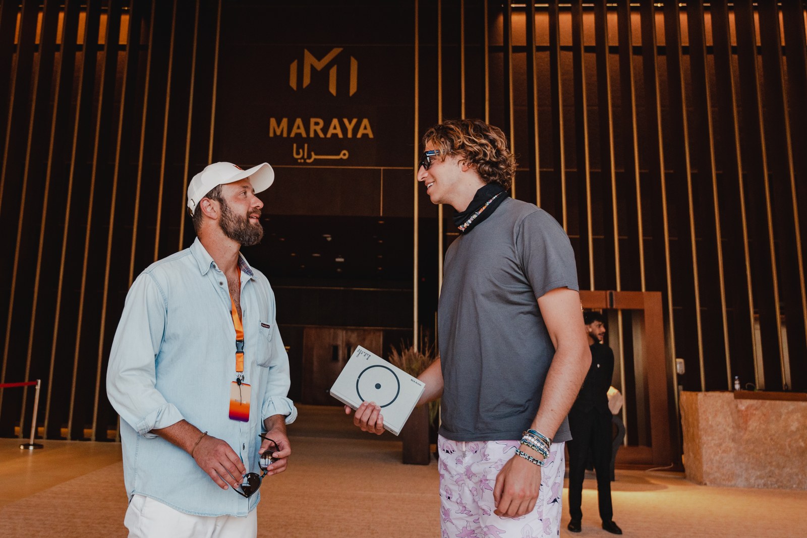 Andre Lomov with the Gstaad Guy at Maraya