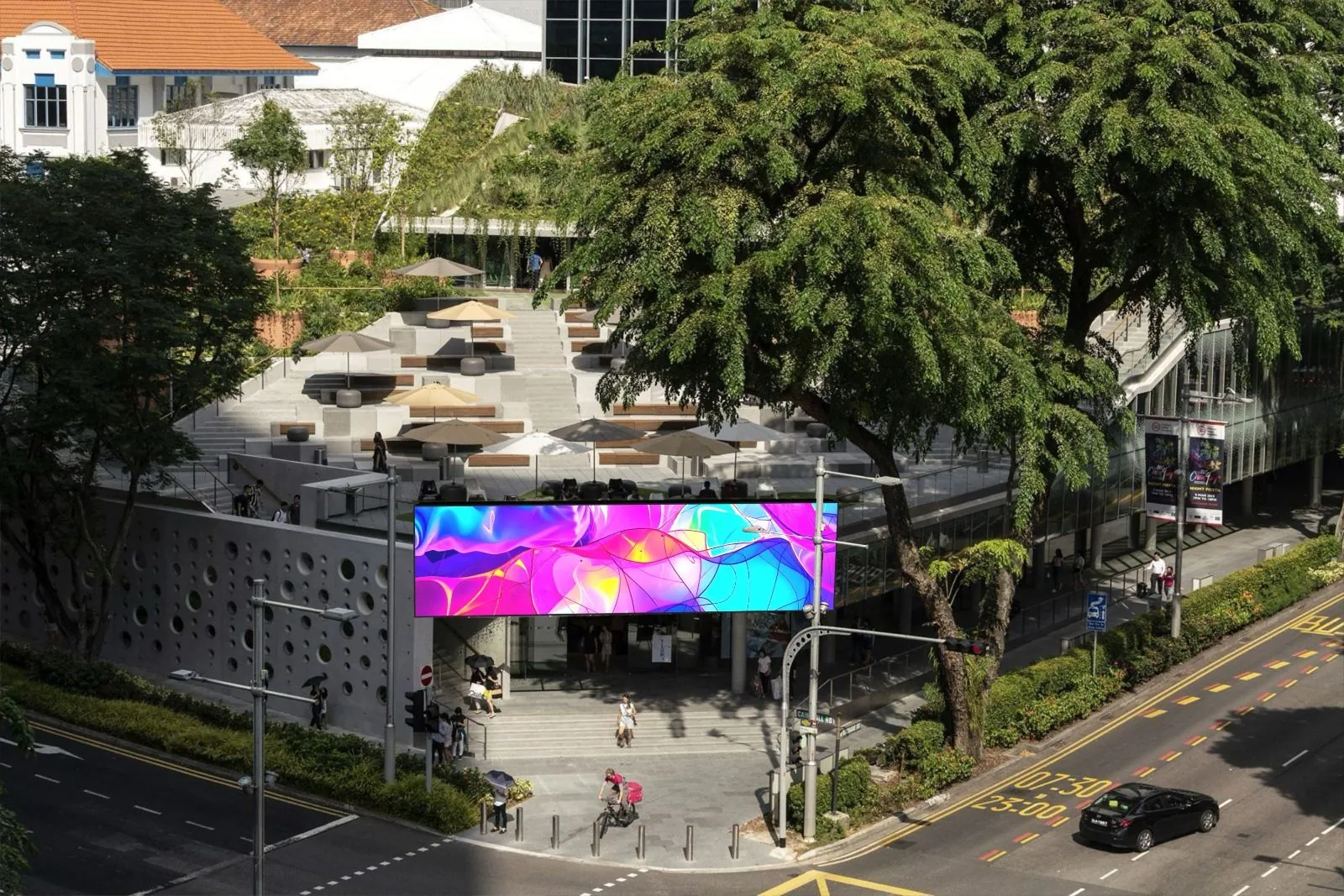 Design Orchard LED media platform, Orchard Road, Singapore